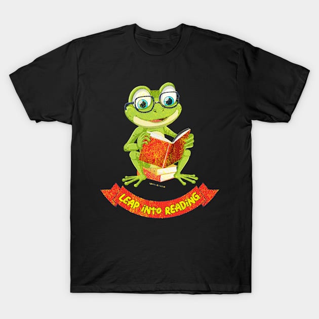 Leap Into Reading Teacher Teaching February 29th leap day T-Shirt by ISSTORE